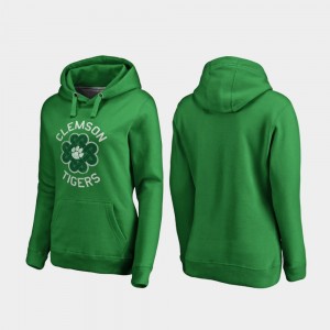 Tigers Kelly Green Women Hoodie Luck Tradition St. Patrick's Day 962481-576