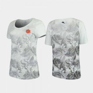 Tiger Town White Women's T-Shirt Tommy Bahama Floral Victory 544349-929