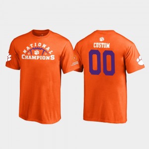 #00 Custom CLEM Orange Youth T-Shirt Pylon 2018 National Champions 995595-507