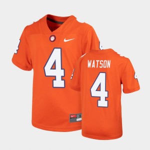 #4 Deshaun Watson Clemson Orange Youth Jersey Replica Untouchable 974923-677