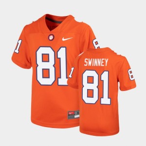 #81 Drew Swinney Tiger Town Orange Youth Jersey Replica Untouchable 295106-220