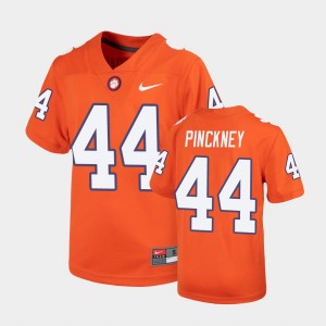 #44 Nyles Pinckney Clemson University Orange Youth Jersey Replica Untouchable 860606-681